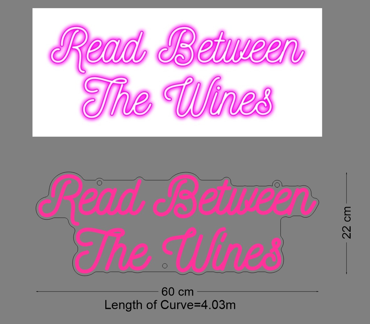 Custom Sign: Read Between The Wines