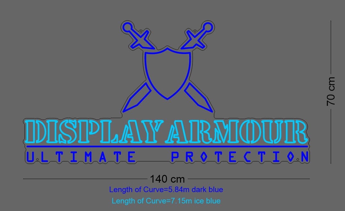 Custom Sign: DISPLAY ARMOUR