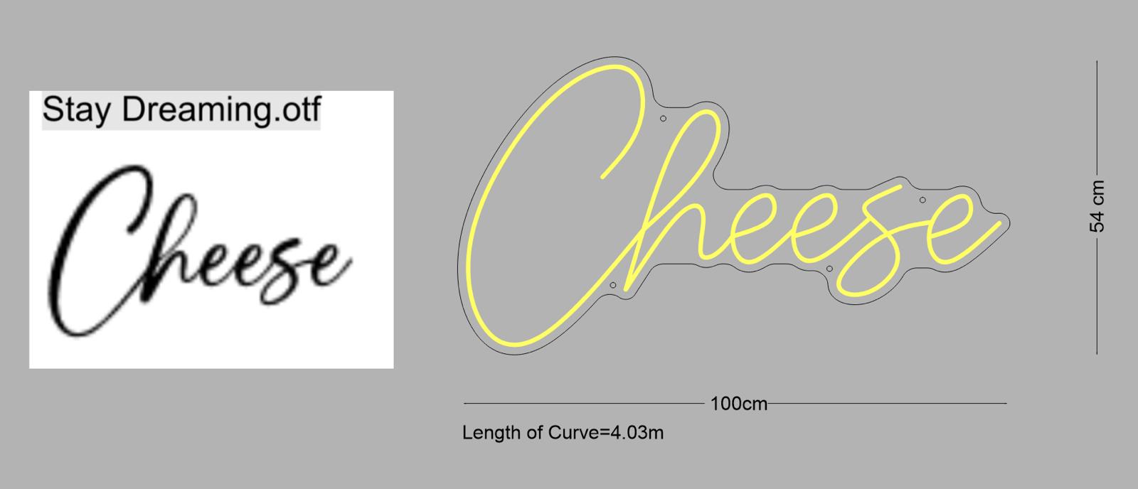 Custom Signs: Cheese (2xsigns)