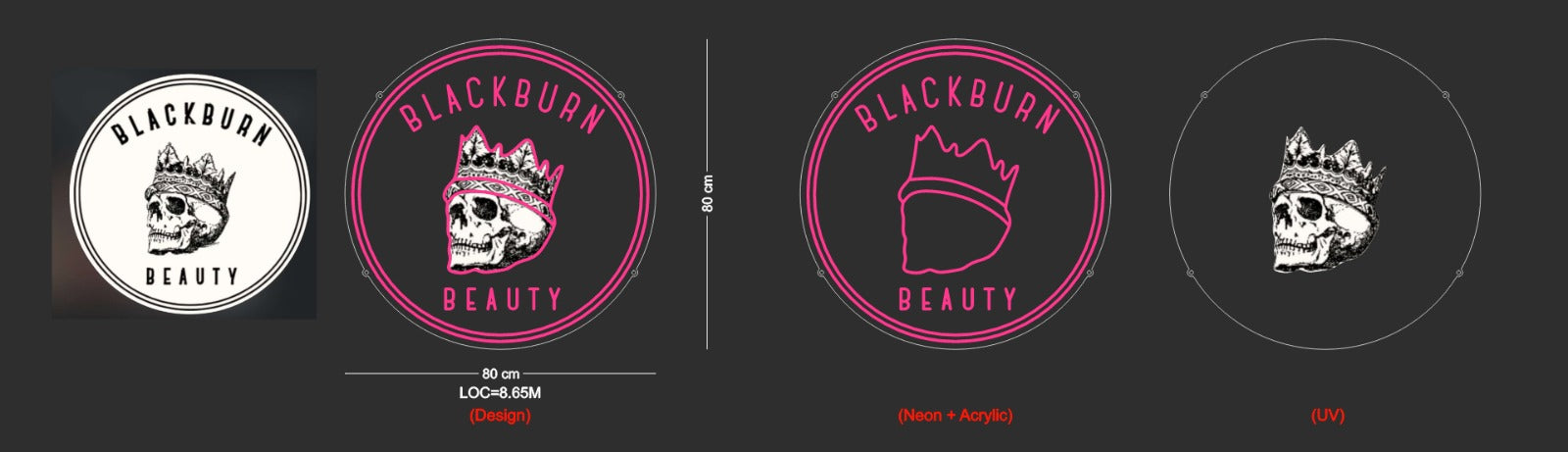 Custom Sign: BLACKBURN BEAUTY