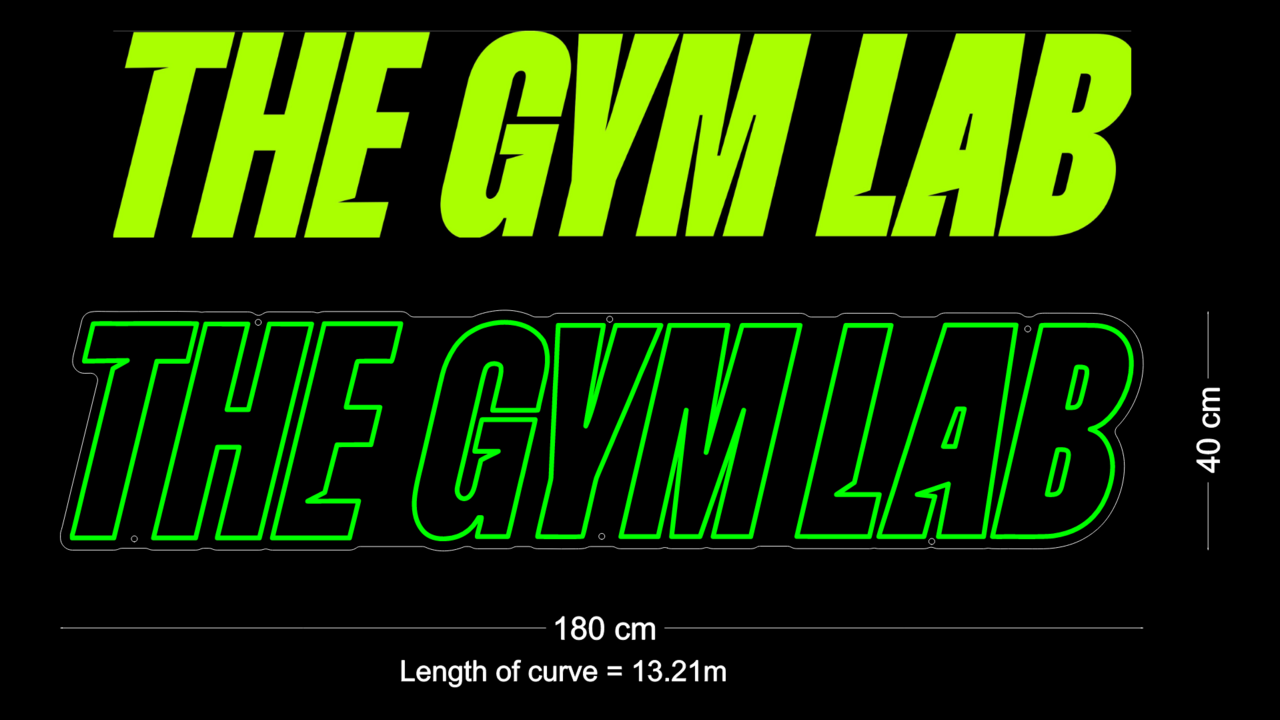 Custom Sign: THE GYM LAB