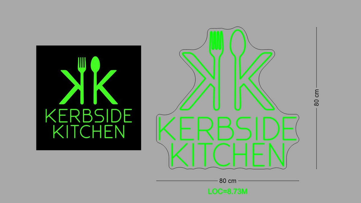 Custom Neon Sign Kerbside Kitchen