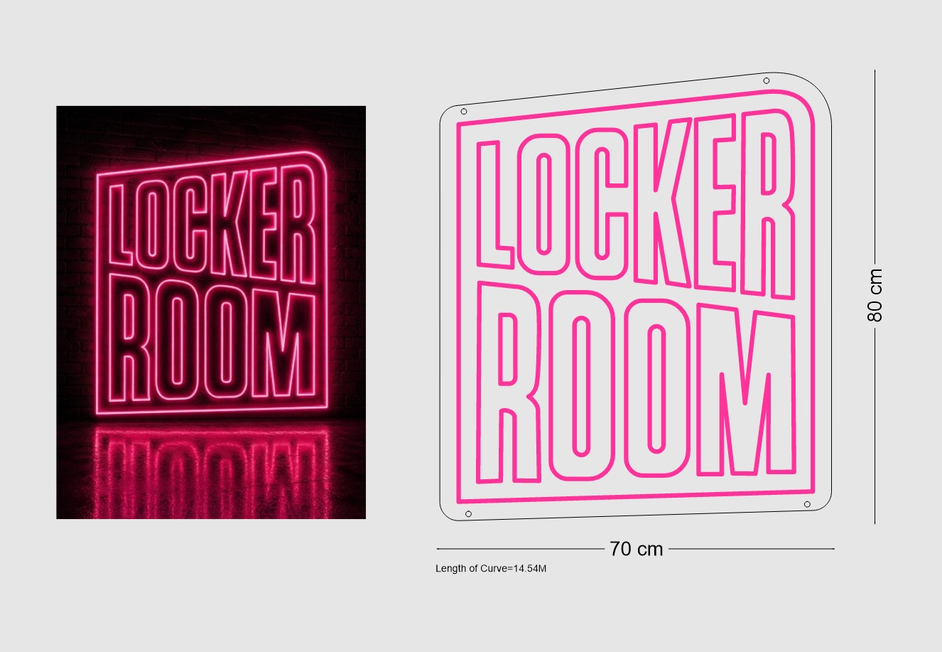 Custom Sign: LOCKER ROOM