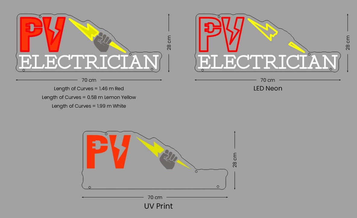 Custom Neon Sign PV Electrician