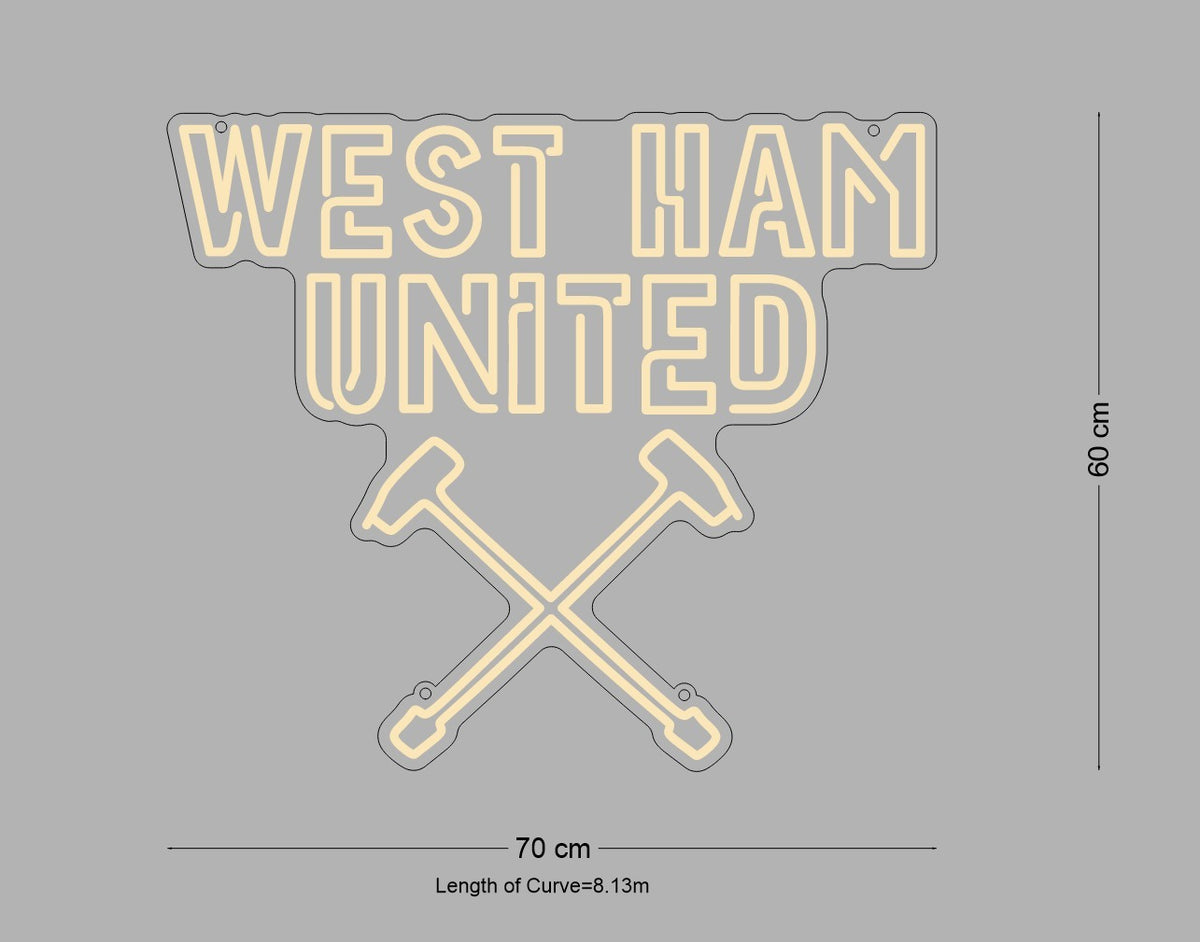 Custom Neon Sign West Ham United