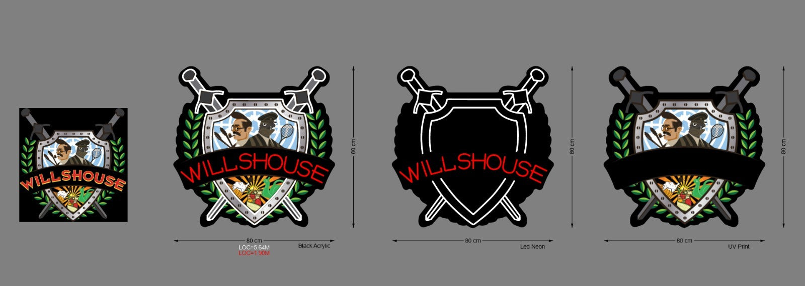 Custom Sign: WILLHOUSE