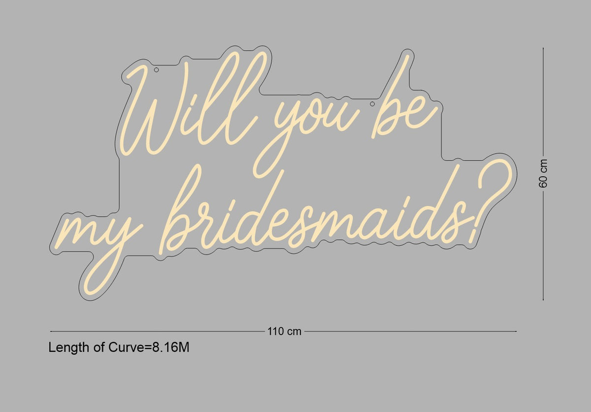 Custom Neon Sign Bridesmaid