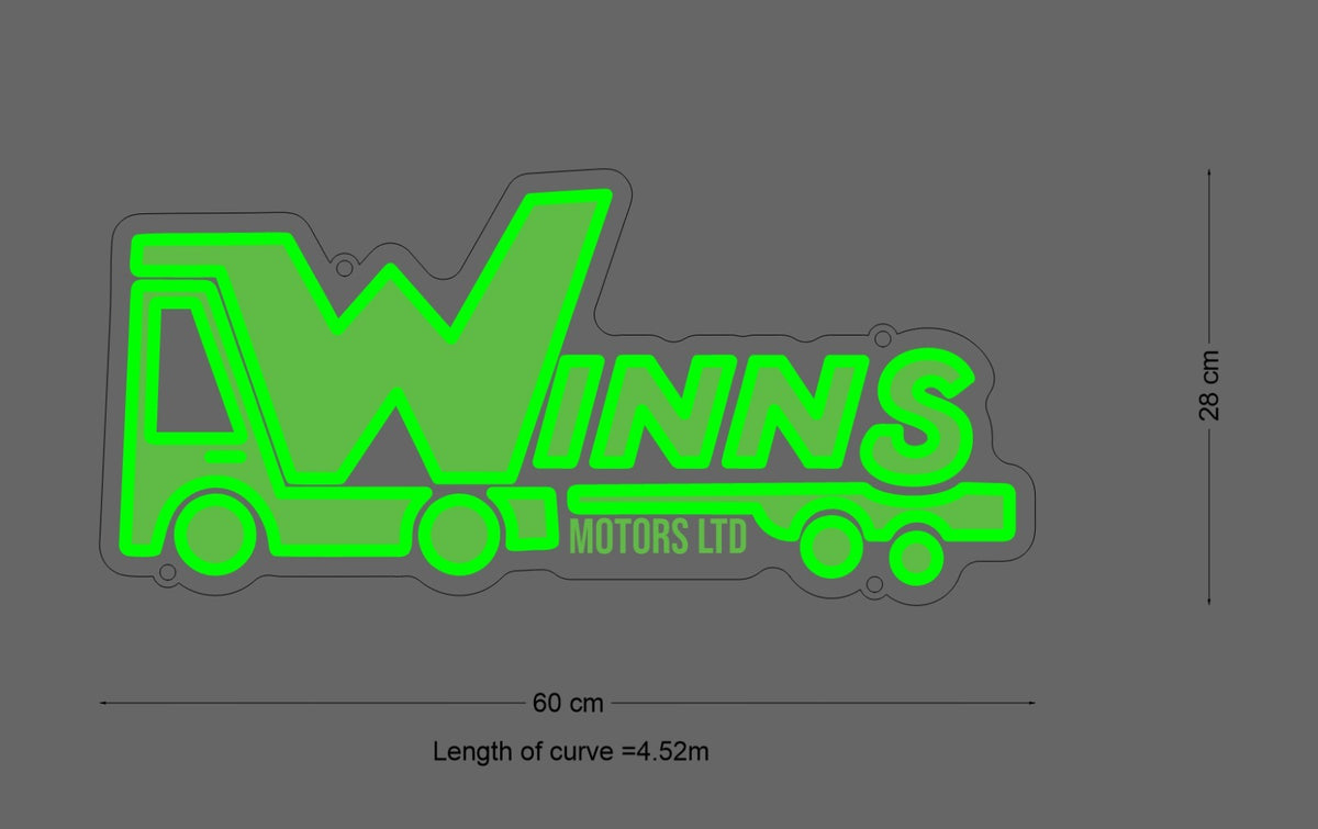 Custom Neon Sign Winns