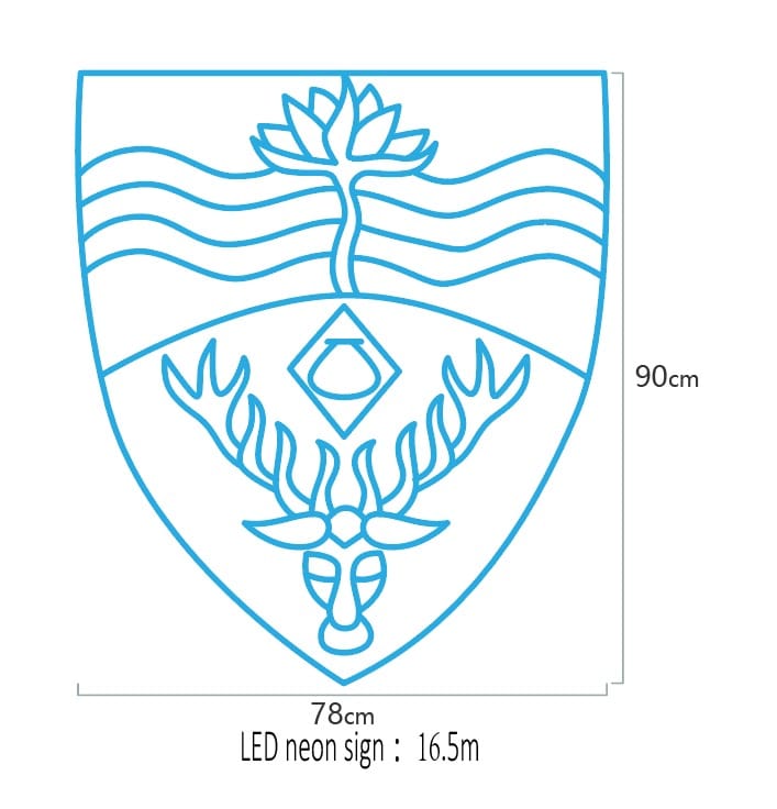 Custom Neon: Lucy Cavendish College Logo