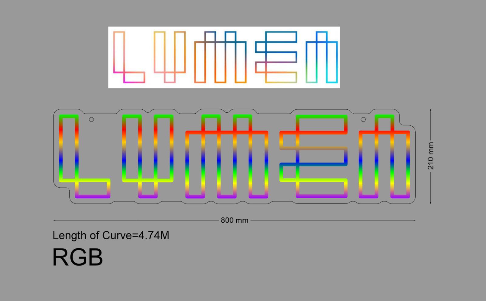 Custom RGB Sign: LUMEN
