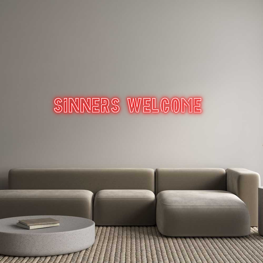 Custom Neon: Sinners welco...