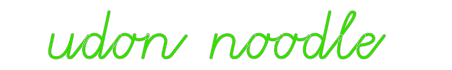 Custom Neon: udon noodle