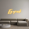 Custom Neon: Ey up cock