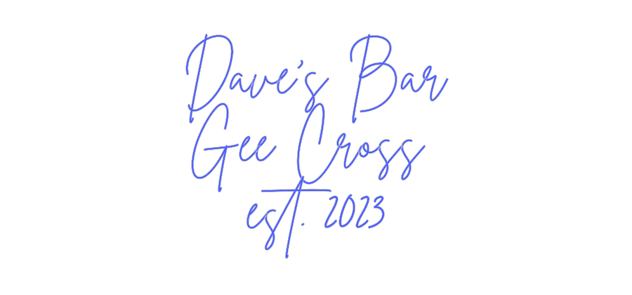 Custom Neon: Dave’s Bar
G...