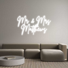 Custom Neon: Mr & Mrs
Mat...