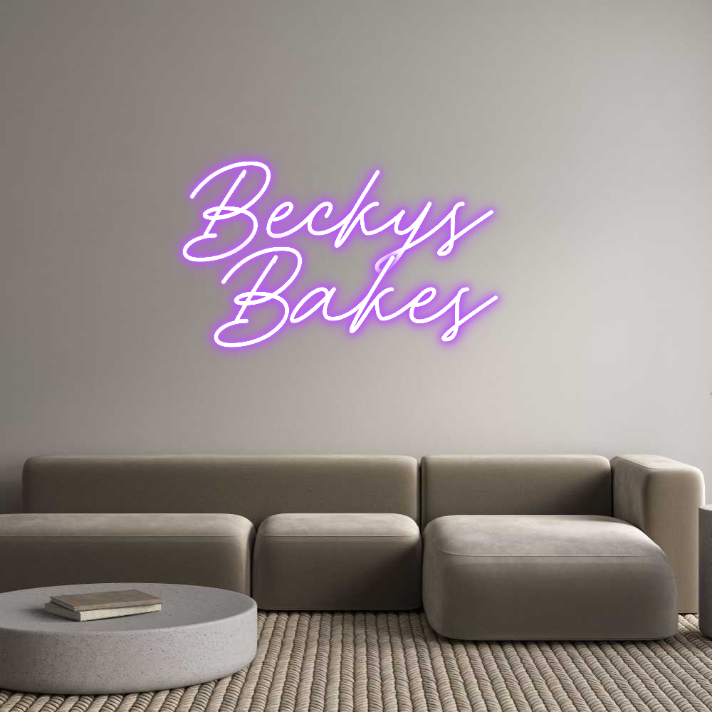 Custom Neon: Beckys 
Bake...