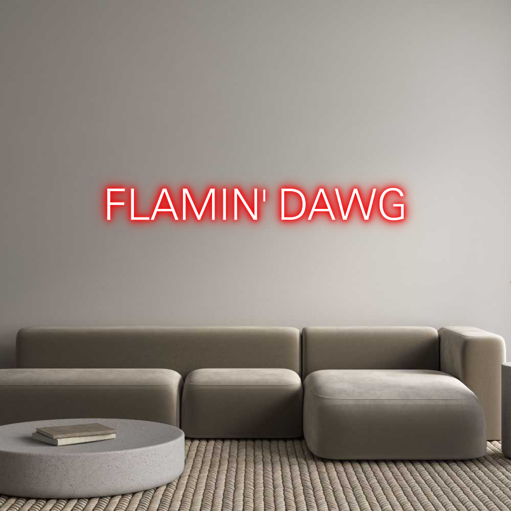 Custom Neon: FLAMIN' DAWG