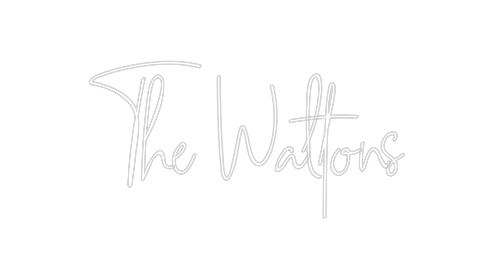 Custom Neon: The Waltons