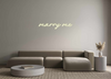 Custom Neon: marry me