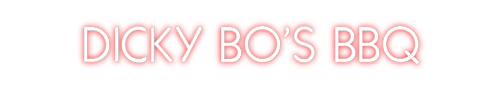 Custom Neon: DICKY BO’S BBQ