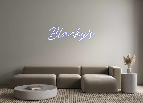 Custom Neon: Blacky's