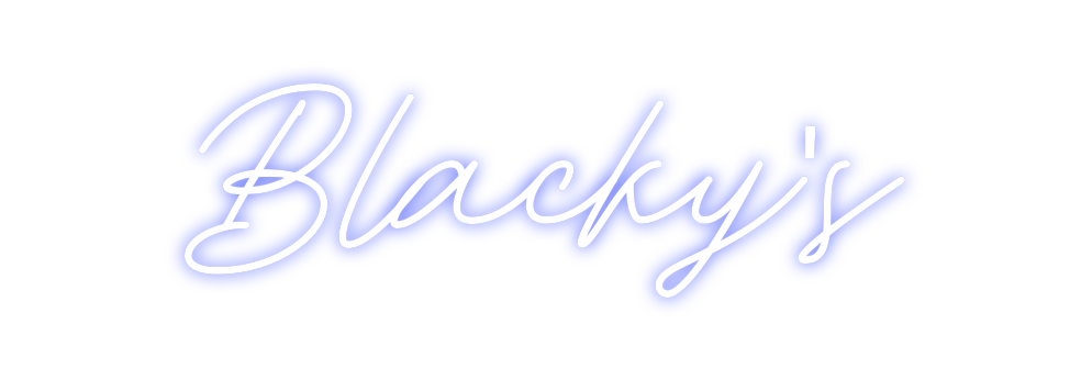 Custom Neon: Blacky's