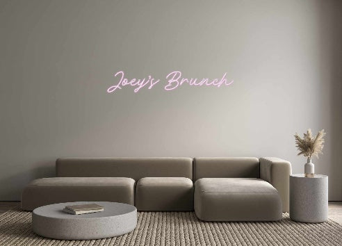 Custom Neon: Joey’s Brunch