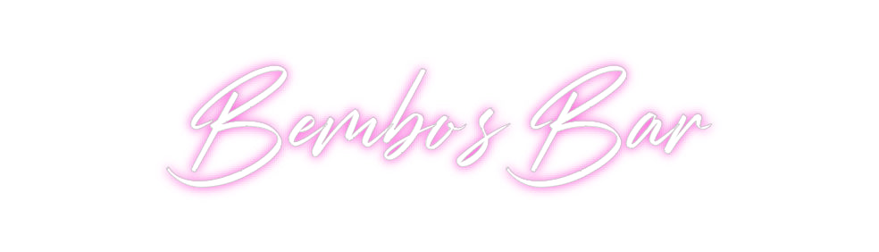 Custom Neon: Bembo’s Bar