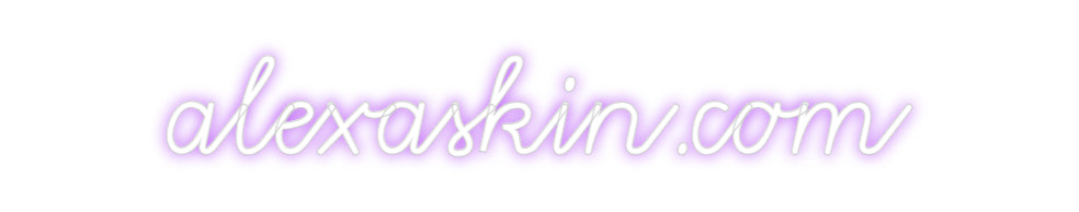 Custom Neon: alexaskin.com