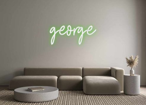 Custom Neon: george