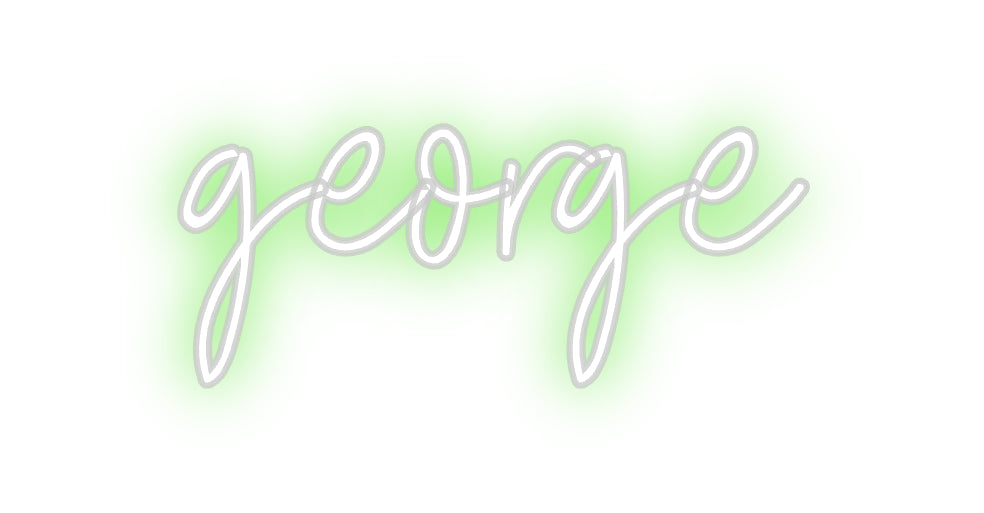 Custom Neon: george