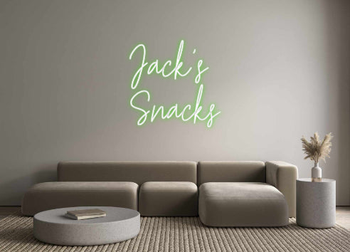 Custom Neon: Jack's
Snacks