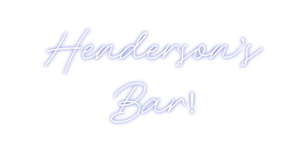 Custom Neon: Henderson’s
...