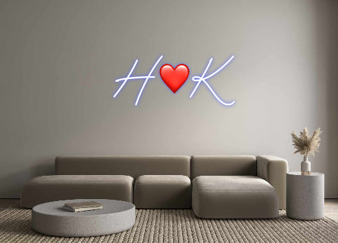 Custom Neon: H❤️K