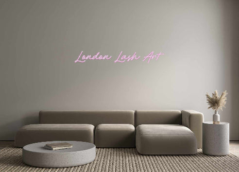 Custom Neon: London Lash Art