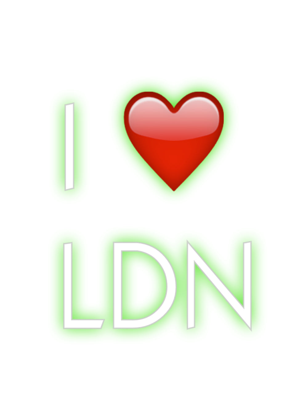 Custom Neon: I ❤️
LDN