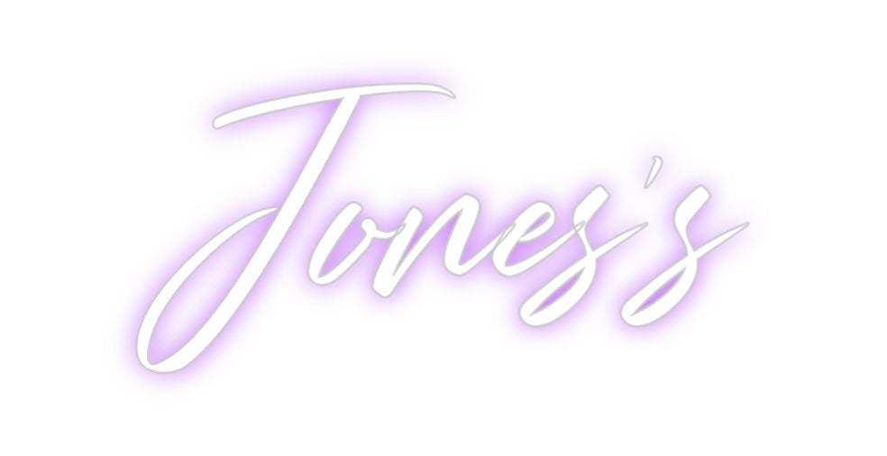 Custom Neon: Jones's