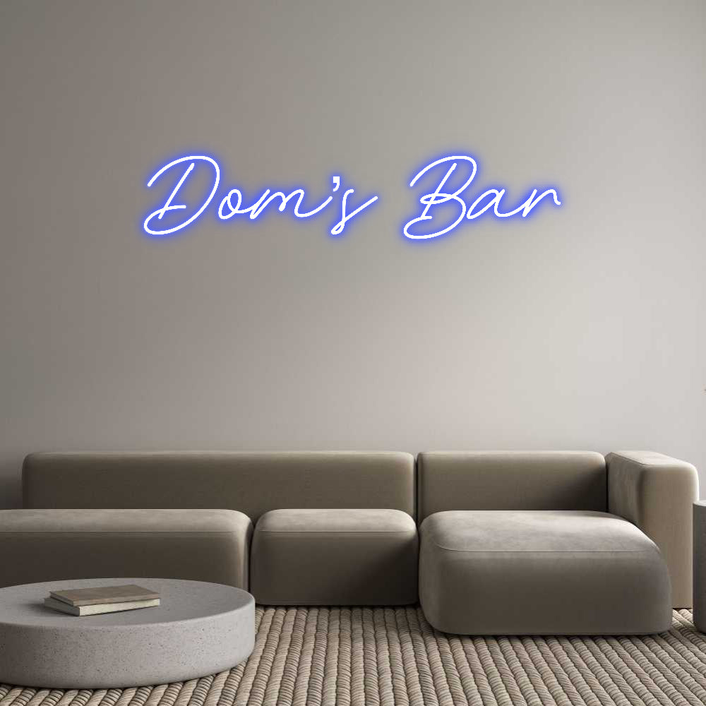 Custom Neon: Dom’s Bar