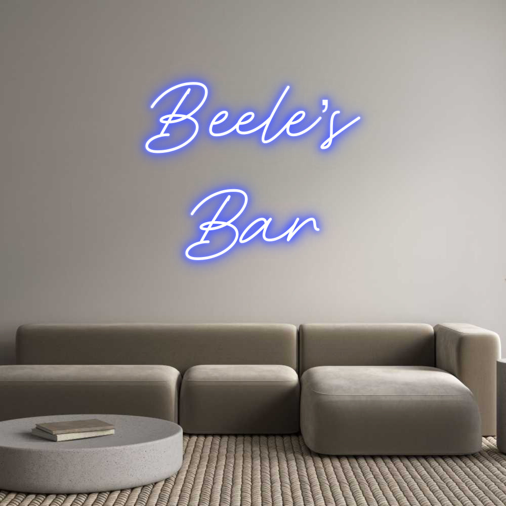 Custom Neon: Beele’s
Bar