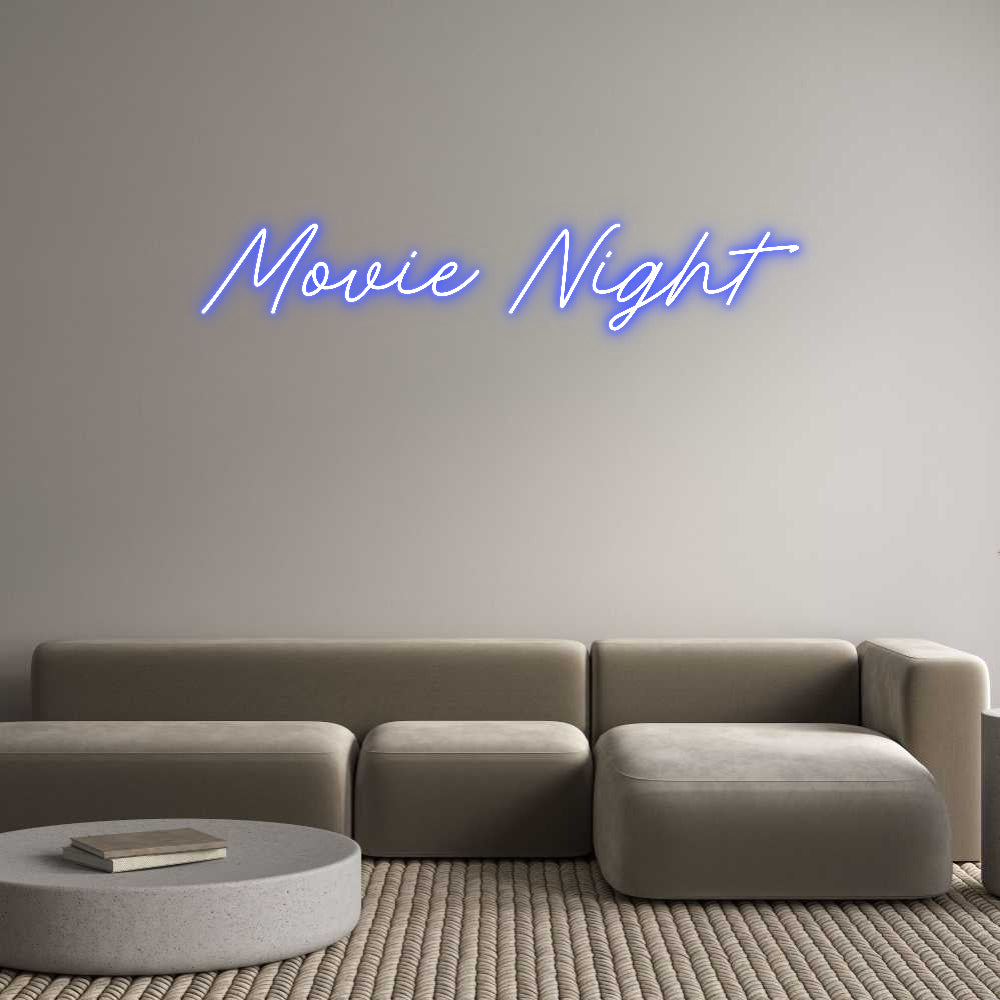 Custom Neon: Movie Night