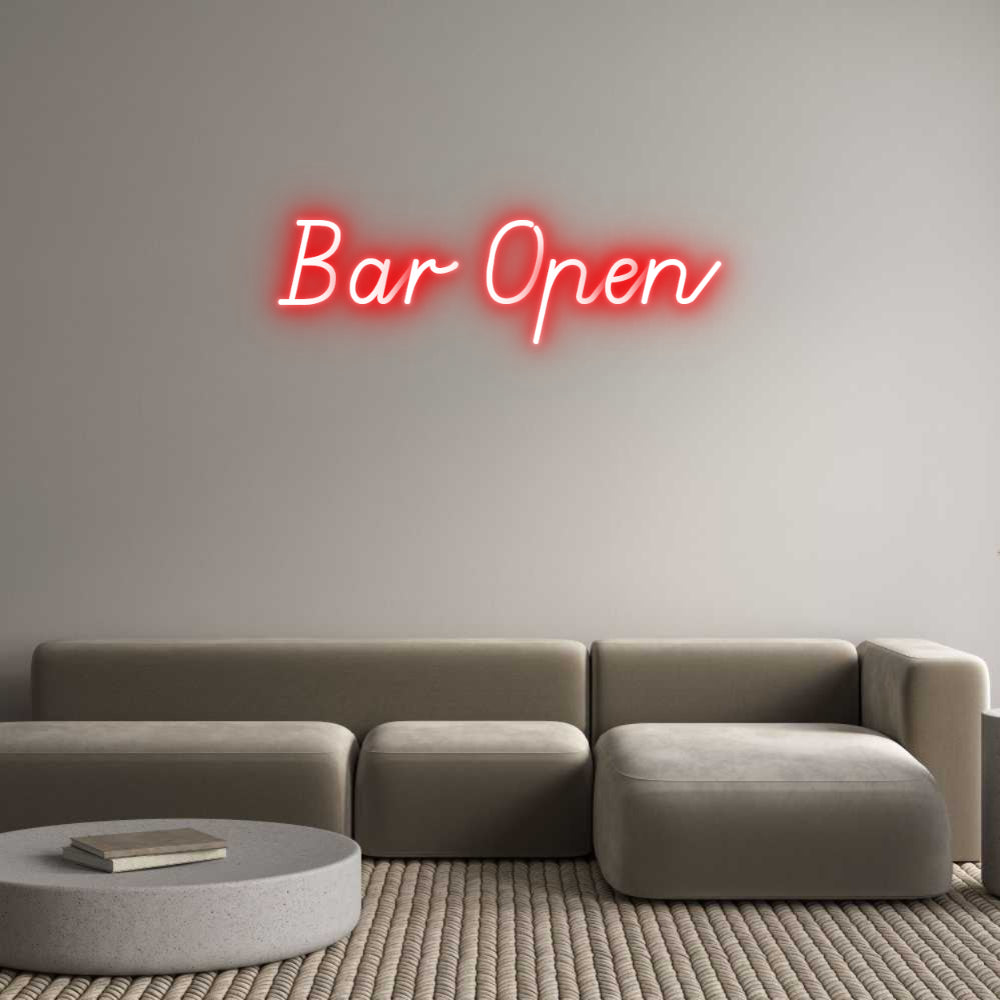 Custom Neon: Bar Open