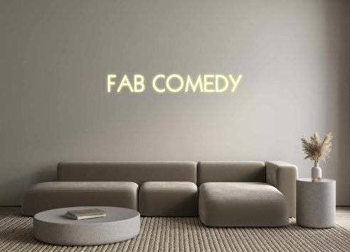 Custom Neon: FAB COMEDY