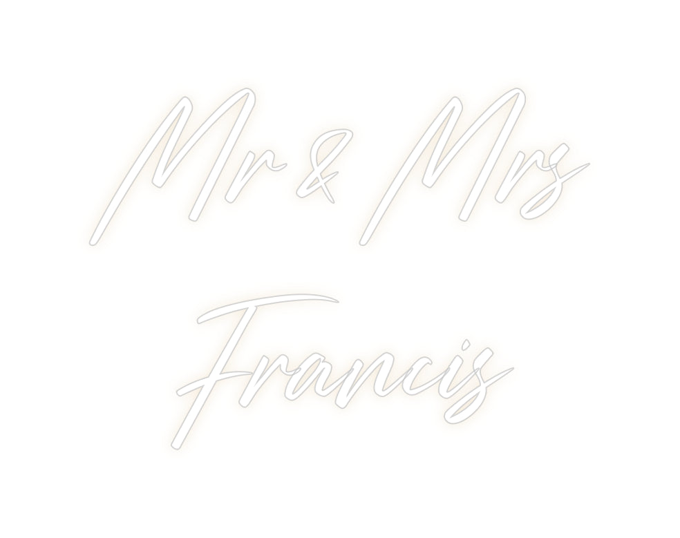 Custom Neon: Mr & Mrs 
Fr...