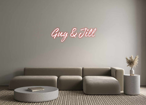 Custom Neon: Guy & Jill