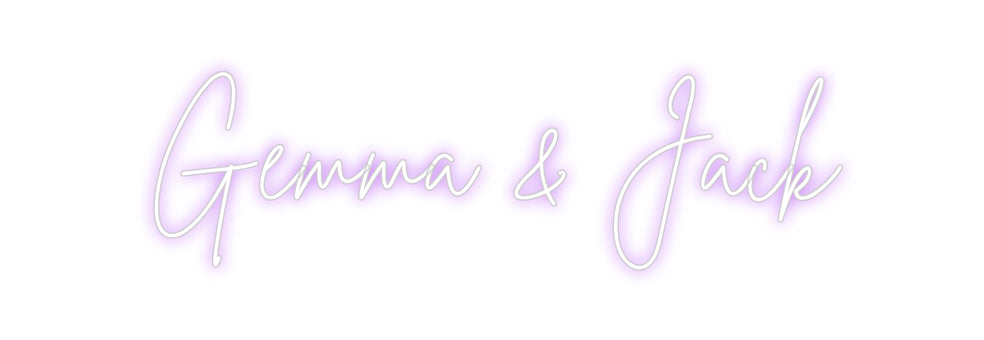 Custom Neon: Gemma & Jack