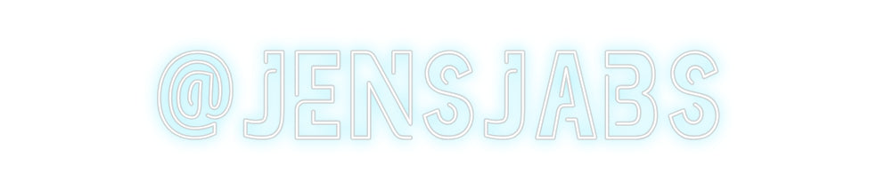 Custom Neon: @jensjabs