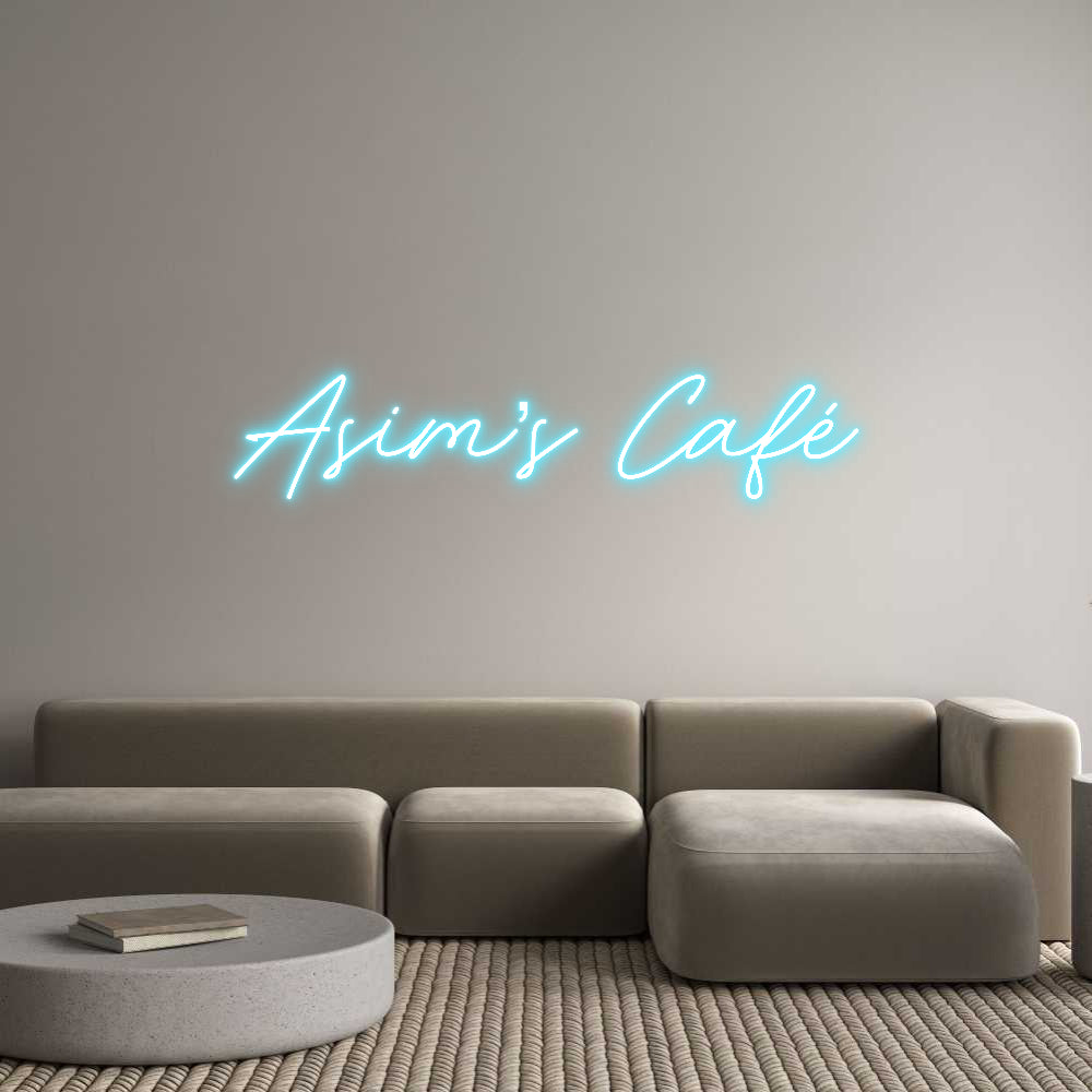 Custom Neon: Asim’s Café