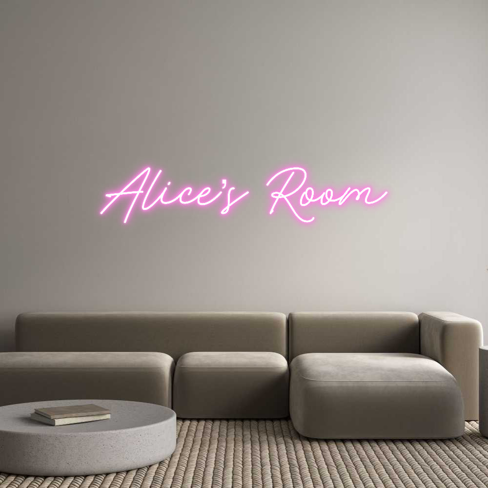 Custom Neon: Alice’s Room