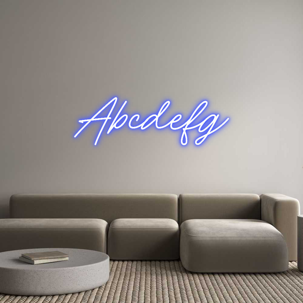 Custom Neon: Abcdefg