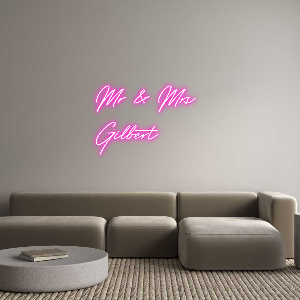 Custom Neon: Mr & Mrs 
Gi...